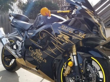 Carenados Moto Suzuki GSXR 1000 2003-2004 - Negro Oro Corona Fábrica