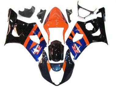 Carenados Moto Suzuki GSXR 1000 2003-2004 - Naranja Azul Negro Brillante Fábrica