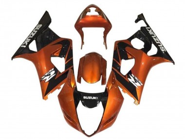 Carenados Moto Suzuki GSXR 1000 2003-2004 - Naranja Negro Blanco Fábrica
