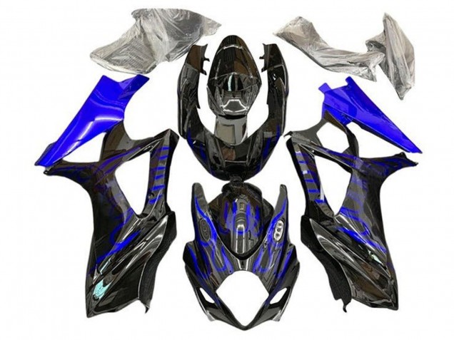 Carenados Moto Suzuki GSXR 1000 2005-2006 - Negro Azul Llama Fábrica