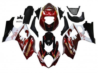 Carenados Moto Suzuki GSXR 1000 2005-2006 - Negro Rojo Blanco Oro Fábrica