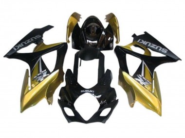 Carenados Moto Suzuki GSXR 1000 2005-2006 - Negro Oro Plata Fábrica