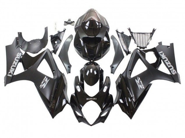 Kits Carenado Moto Suzuki GSXR 1000 2005-2006 - Negro Brillante Negro Mate Fábrica