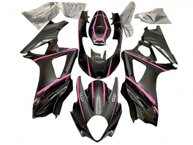 Carenados Moto Suzuki GSXR 1000 2005-2006 - Negro Brillante Negro Mate Rosa Fábrica