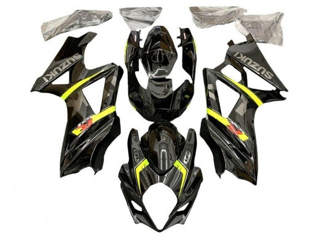 Carenados Moto Suzuki GSXR 1000 2005-2006 - Negro Amarillo Gris Fábrica