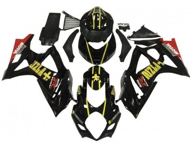 Carenados Moto Suzuki GSXR 1000 2005-2006 - Negro Oro Rizla Rojo Fábrica