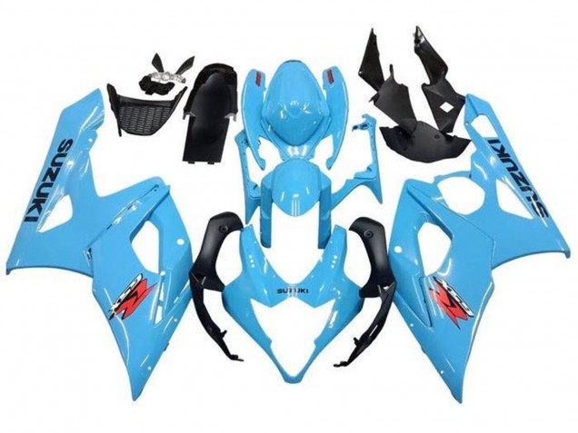 Carenados Moto Suzuki GSXR 1000 2005-2006 - Azul Claro Negro Rojo Fábrica