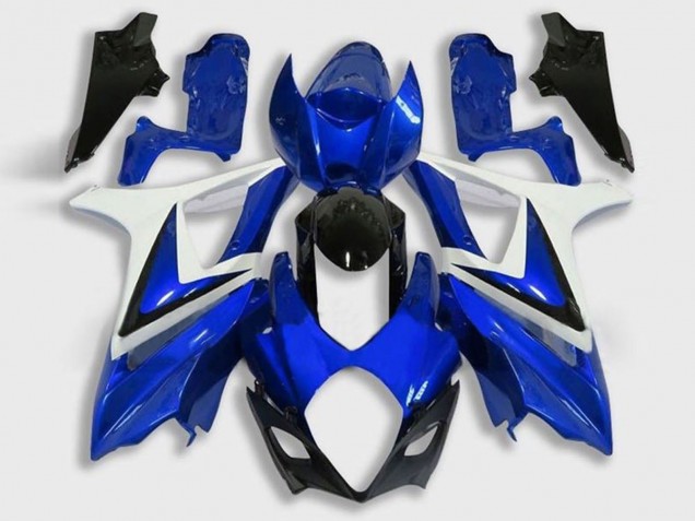 Carenado Moto Suzuki GSXR 1000 2005-2006 - Blanco Azul Negro Fábrica