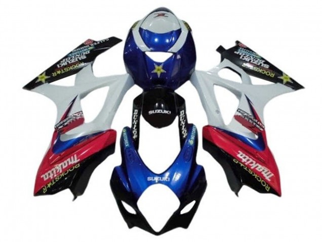 Carenados Moto Suzuki GSXR 1000 2005-2006 - Blanco Rojo Azul Makita Fábrica