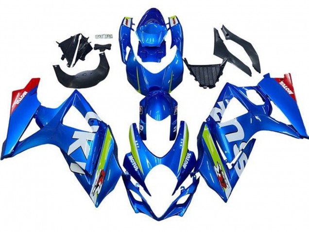 Carenado Moto Suzuki GSXR 1000 2005-2006 - Azul Verde Blanco Rojo Fábrica