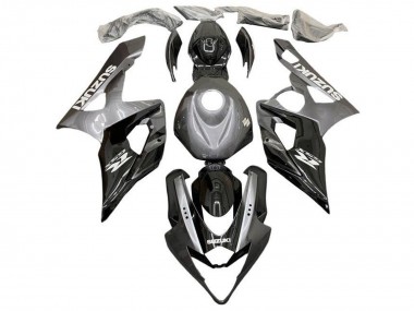 Carenados Moto Suzuki GSXR 1000 2005-2006 - Plata Negro Fábrica