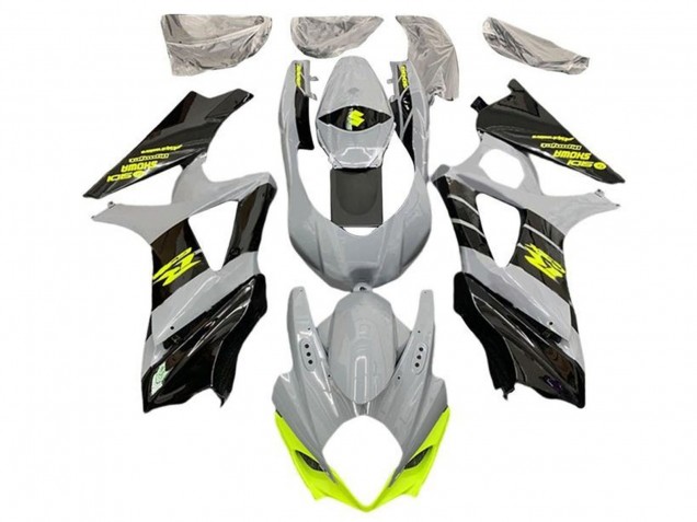 Carenados Moto Suzuki GSXR 1000 2005-2006 - Gris Negro Neon Amarillo Fábrica