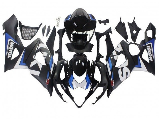 Carenados Moto Suzuki GSXR 1000 2005-2006 - Negro Mate Azul Blanco Fábrica