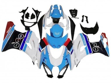 Carenados Moto Suzuki GSXR1000 2017-2024 - Blanco Azul Raya Rojo Fábrica