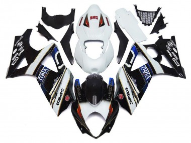 Carenados Moto Suzuki GSXR 1000 2007-2008 - Blanco Azul Negro VIRU Fábrica