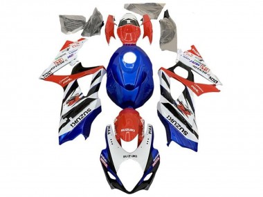 Carenados Moto Suzuki GSXR 1000 2007-2008 - Blanco Rojo Azul Negro Fábrica