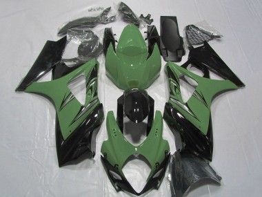 Carenado Moto Suzuki GSXR 1000 2007-2008 - Verde Negro Brillante Fábrica