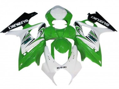 Carenado Moto Suzuki GSXR 1000 2007-2008 - Blanco Verde Negro Fábrica