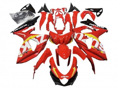 Carenados Moto Suzuki GSXR 1000 2009-2016 - Rojo Amarillo Blanco Negro Fábrica