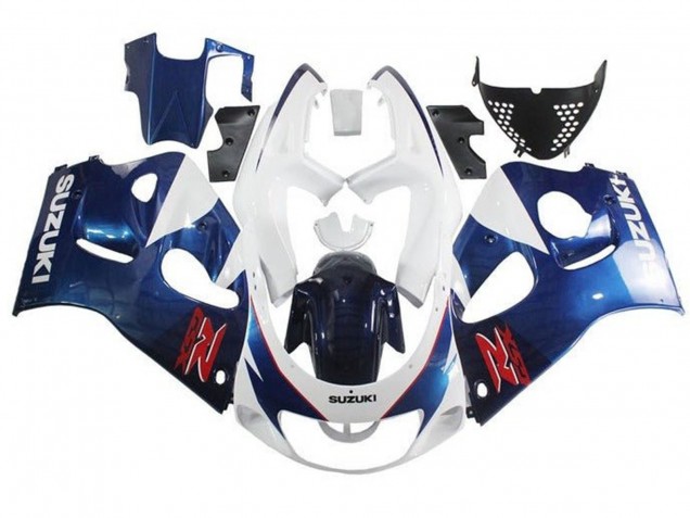 Carenados Moto Suzuki GSXR 600 / GSXR 750 1996-2000 - Blanco Azul Rojo Fábrica