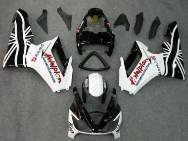 Kits Carenado Moto Triumph Daytona 675 Triple 2006-2008 - Blanco Negro Brillante Fábrica