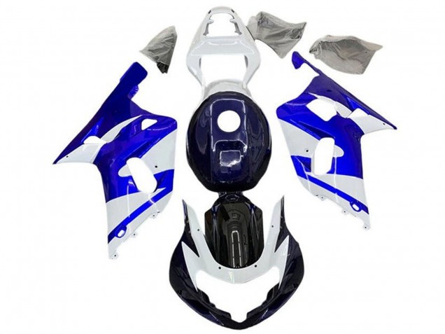 Carenados Moto Suzuki GSXR 600 / GSXR 750 2001-2003 - Blanco Azul Negro Fábrica