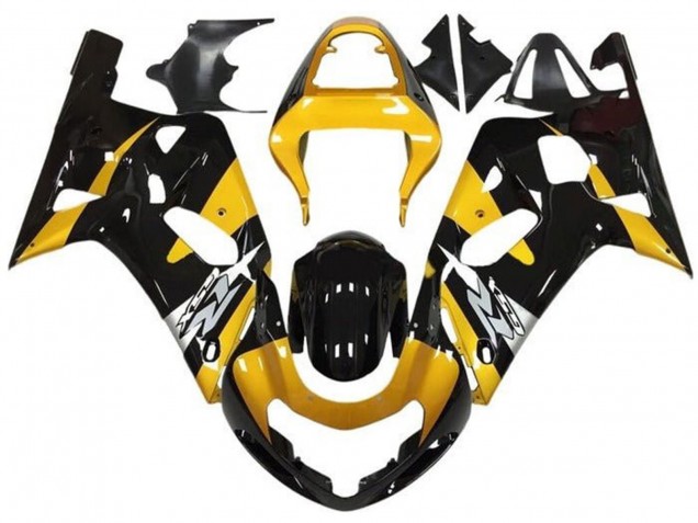Carenados Moto Suzuki GSXR 600 / GSXR 750 2001-2003 - Amarillo Plata Negro Brillante Fábrica