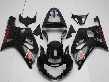 Carenados Moto Suzuki GSXR 600 / GSXR 750 2001-2003 - Negro Brillante Rojo Fábrica