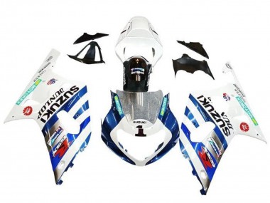 Carenados Moto Suzuki GSXR 600 / GSXR 750 2001-2003 - Blanco Azul Raya Rojo Negro Fábrica