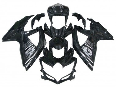 Carenados Moto Suzuki GSXR 600 / GSXR 750 2008-2010 - Negro Brillante Gris Fábrica