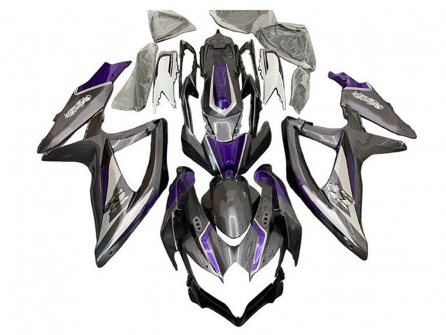 Carenados Moto Suzuki GSXR 600 / GSXR 750 2008-2010 - Plata Gris Púrpura Fábrica