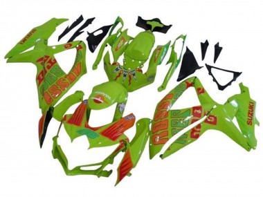 Carenados Moto Suzuki GSXR 600 / GSXR 750 2008-2010 - Verde Naranja Rossi Fábrica