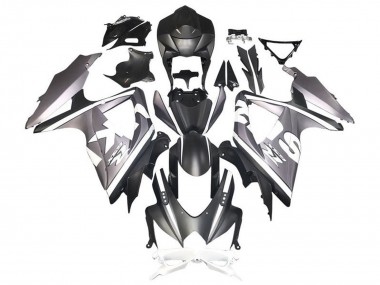 Carenados Moto Suzuki GSXR 600 / GSXR 750 2008-2010 - Plata Blanco Negro Mate Fábrica