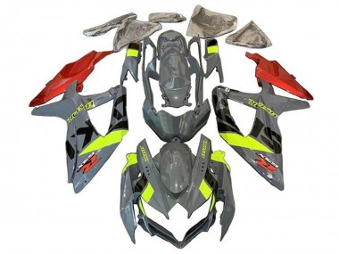Carenados Moto Suzuki GSXR 600 / GSXR 750 2008-2010 - Nardo Gris Neon Amarillo Rojo Negro Fábrica