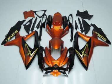 Carenados Moto Suzuki GSXR 600 / GSXR 750 2008-2010 - Naranja Oro Negro Fábrica