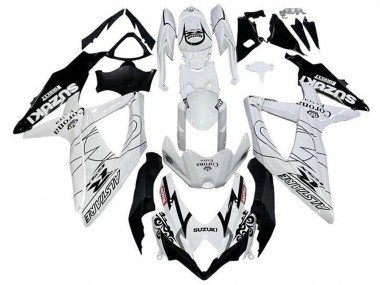 Carenados Moto Suzuki GSXR 600 / GSXR 750 2008-2010 - Blanco Negro Alstare Corona Extra Motul Fábrica