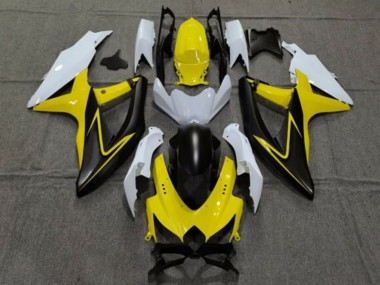 Carenados Moto Suzuki GSXR 600 / GSXR 750 2008-2010 - Blanco Amarillo Gris Negro Fábrica