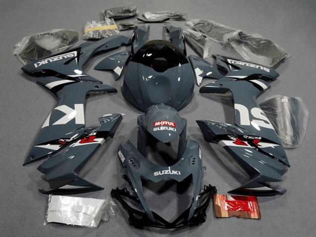 Carenados Moto Suzuki GSXR 600 / GSXR 750 2011-2024 - Nardo Gris Oscuro Blanco Negro Rojo Motul Fábrica