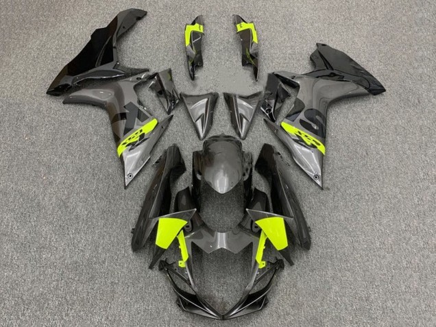 Carenados Moto Suzuki GSXR 600 / GSXR 750 2011-2024 - Gris Negro Neon Amarillo Fábrica