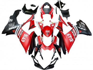 Carenados Moto Suzuki GSXR 600 / GSXR 750 2011-2024 - Rojo Blanco Negro Motul Fábrica