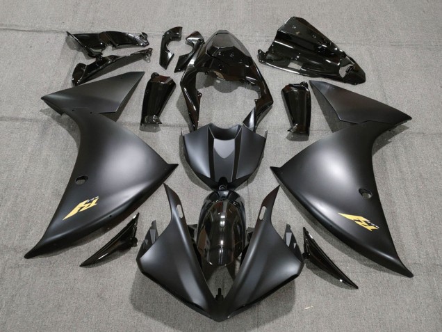 Carenados Moto Yamaha YZF 1000 R1 2009-2011 - Negro Brillante Negro Mate Oro Fábrica