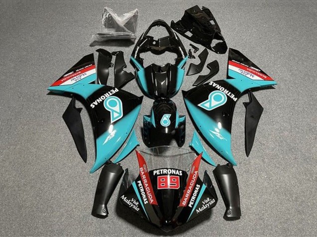 Carenados Moto Yamaha YZF 1000 R1 2009-2011 - Negro Brillante Azul Claro Rojo Petronas Fábrica