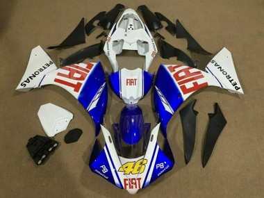 Carenados Moto Yamaha YZF 1000 R1 2009-2011 - Blanco Azul Rojo Fiat Petronas Fábrica