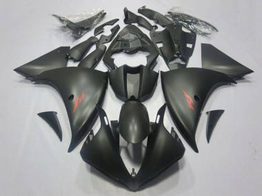 Carenados Moto Yamaha YZF 1000 R1 2009-2011 - Negro Mate Rojo Calcomanía Fábrica