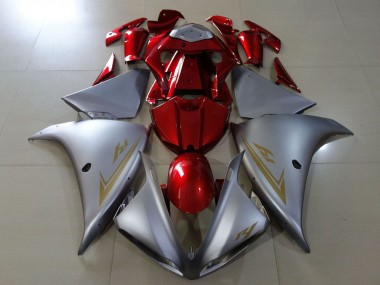 Carenados Moto Yamaha YZF 1000 R1 2009-2011 - Plata Rojo Fábrica