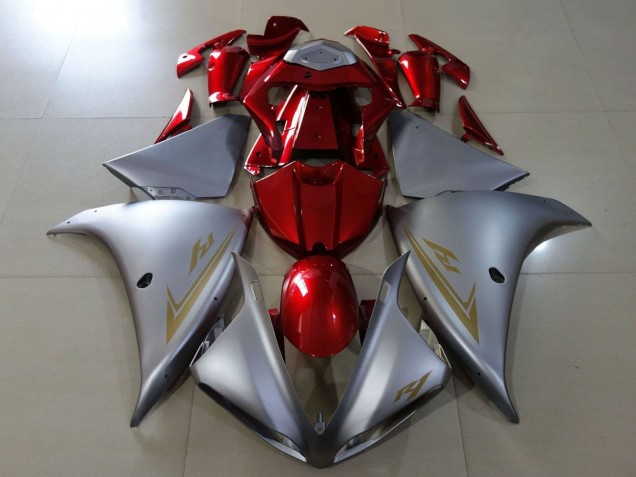 Carenados Moto Yamaha YZF 1000 R1 2009-2011 - Plata Rojo Fábrica
