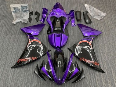 Carenados Moto Yamaha YZF 1000 R1 2009-2011 - Púrpura Negro Rojo Joker Fábrica