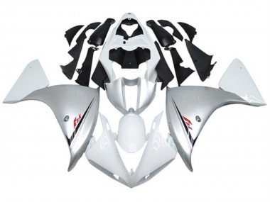 Carenados Moto Yamaha YZF 1000 R1 2009-2011 - Blanco Plata Negro Fábrica