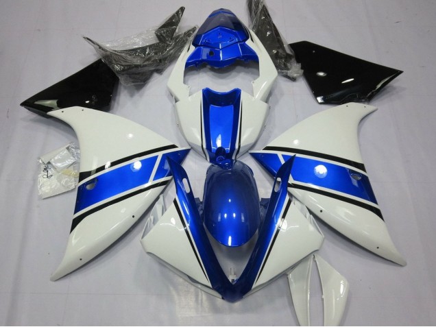 Carenados Moto Yamaha YZF 1000 R1 2009-2011 - Blanco Azul Negro Fábrica