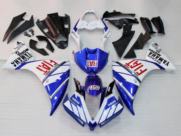 Carenados Moto Yamaha YZF 1000 R1 2009-2011 - Blanco Azul Rojo Fiat Fábrica